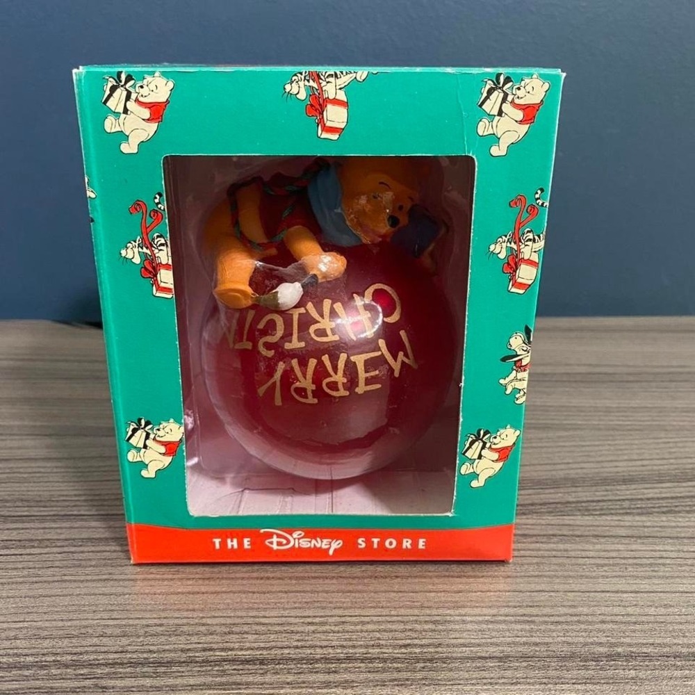 Vintage Disney Store Winnie the Pooh Christmas Ornament 1990s NEW